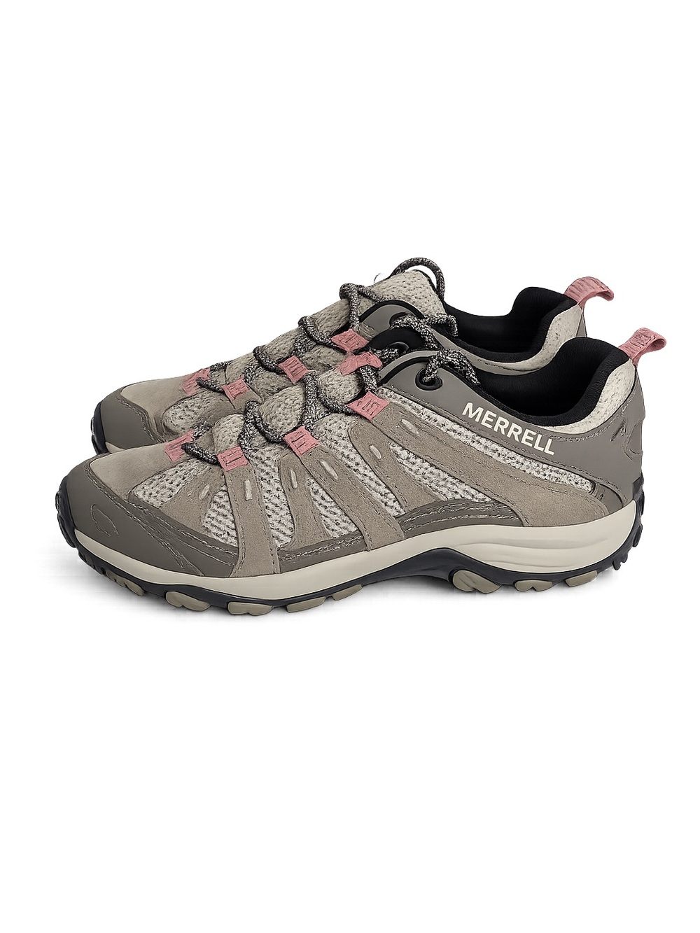 MERRELL WOMEN'S ALVERSTONE 2 HIKING SHOES ALUMINUM LEATHER J037058 Sz.10